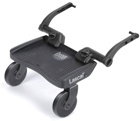 Lascal BuggyBoard Mini 3D | Universal Buggy Board, Compatible with 99% of Pushchairs | Pram Accessory for Children from 2-6 Years | Grey
