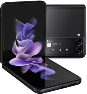 Samsung Galaxy Z Flip3 5G 128GB Phantom Black Unlocked (Renewed)