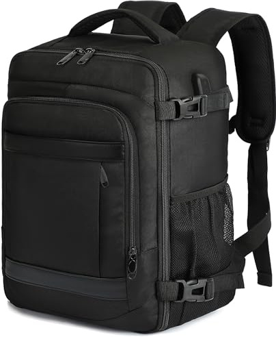KLOSTAIN Cabin Bags 40x20x25 for Ryanair Underseat Travel Backpack Hand Luggage Carry-ons Bag Cabin Size 20L for Airplanes Flight Ruscksack Black