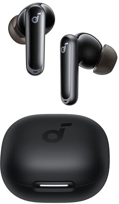 soundcore P40i by Anker, Noise Cancelling Wireless Earbuds, Adaptive Noise Cancelling to Environments, Heavy Bass, 60H Playtime, 2-in-1 Case and Phone Stand, IPX5, Wireless Charging, Bluetooth 5.3