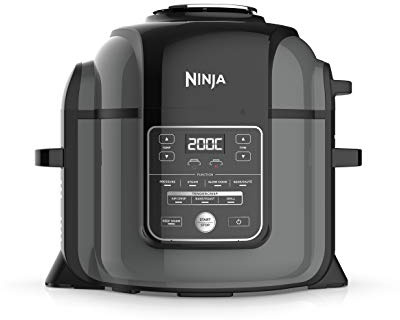 Ninja Foodi MAX OP450UK 7-in-1 Multi-Cooker, 7.5L, Air Fryer, Pressure Cooker, Black