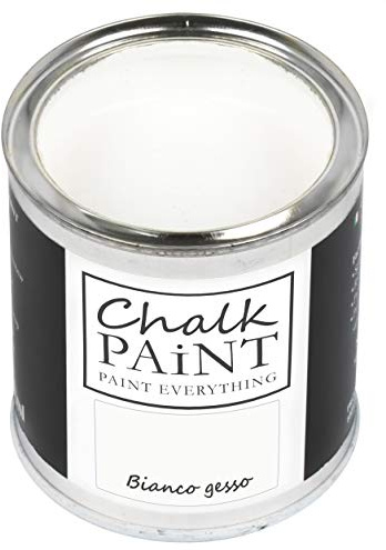 CHALK PAINT EVERYTHING Bianco Gesso 250 ml - SENZA CARTEGGIARE Colora Facilmente Tutti i Materiali