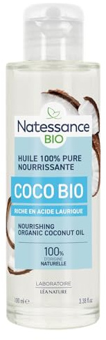 Natessance Huile de Coco Bio 100% Pure 100 ml - Soin du corps