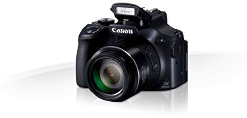 Appareil Photo Bridge Canon PowerShot SX60 HS Noir 16.1 MP Zoom Optique 65x Wi-Fi NFC Écran Orientable 7.5 cm
