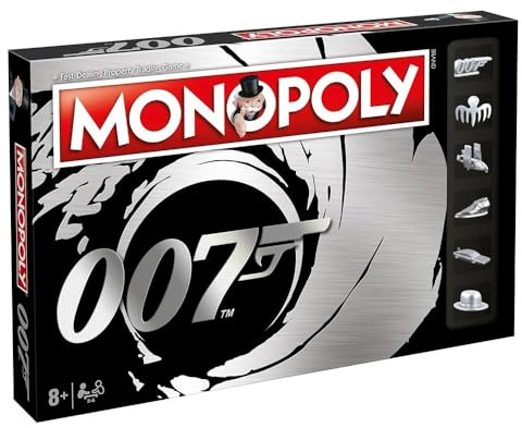 Winning Moves James Bond 007 Monopoly Board Game - Classic Spy Edition
