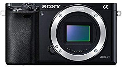 Sony A6000 ILCE6000B Compact System Camera Body - 24.3 MP, Fast Auto Focus, Electronic View Finder, Wi-Fi, NFC, Black
