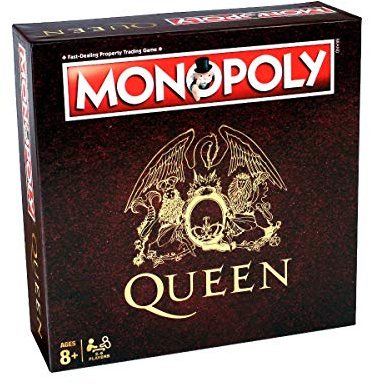 Winning Moves Monopoly Queen Edition Board Game - Red, Family Fun
