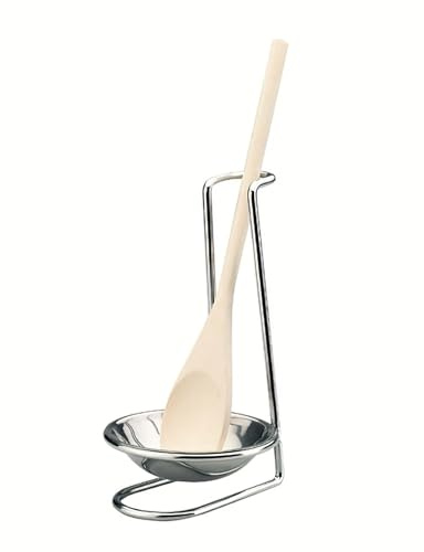Ibili Repose Ustensile Inox Argenté Moderne - 11 x 11 x 23 cm