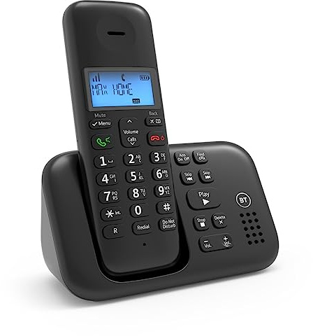 BT 3960 Cordless Landline Home Phone with Answering Machine and Nuisance Call Blocker - Black