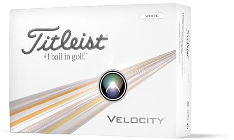 Titleist Velocity Golf Ball, Pack of 12, White, PRIOR GENERATION