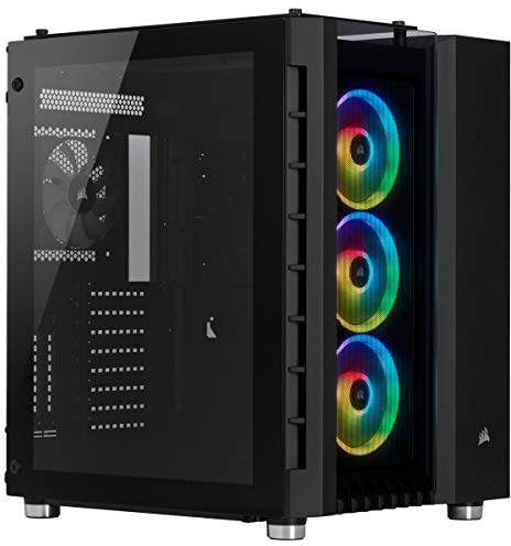 Corsair Crystal Series 680X RGB ATX High Airflow Tempered Glass Smart Cube Gaming Case - Black
