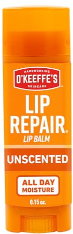 O'Keeffe's Lip Repair Unscented Lip Balm, 4.2g – For Extremely Dry, Cracked Lips | All-Day Moisture with 7 Moisturising Ingredients
