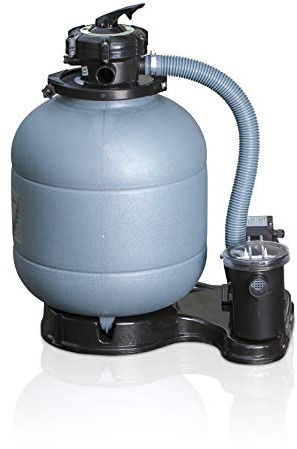 GRE Pompa Filtro a Sabbia FS400 6 m³/ora 0,31 CV Grigio per Piscine Fuori Terra e Interrabili