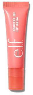 e.l.f. Squeeze Me Lip Balm, Moisturising Lip Balm For A Sheer Tint Of Colour, Infused With Hyaluronic Acid, Vegan & Cruelty-free, Strawberry