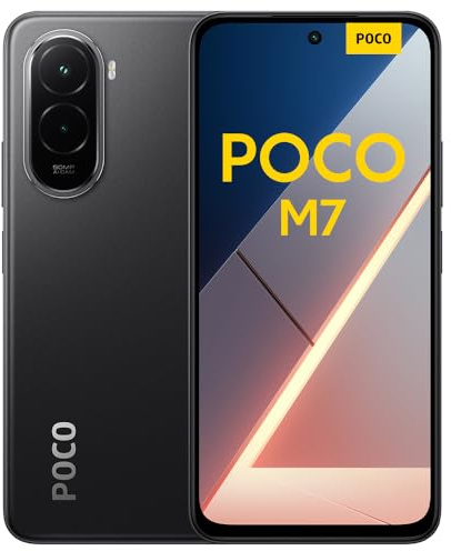 XIAOMI POCO M7, Smartphone 8+256 Go, écran FHD+ 144 Hz de 6,9 Pouces, Snapdragon 685, Double caméra AI 50 MP, 7000 mAh, Noir, Chargeur Non Inclus (Version Française + 2 Ans de Garantie)
