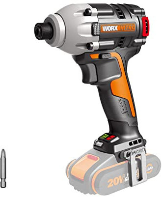 Avvitatore a Impulsi Brushless WORX WX261.9 18V (20V MAX) 260 Nm, 1/4" Esagonale, Nero