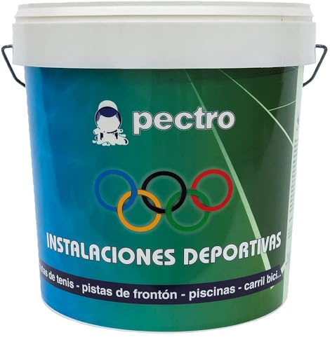 PECTRO Pittura per pavimenti esterni ed interni 4 L - garage, cantina, stanzino e campi sportivi in cemento - Colori (Grigio)