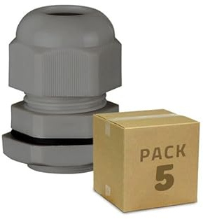 Lot de 5 Presse-étoupe M32 Gris IP68 pour Câbles 16-21mm - Filetage ISO