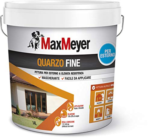 Pittura al Quarzo per Esterno Max Meyer Bianco 14 Litri