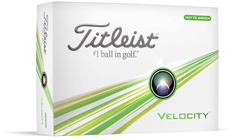 Titleist Velocity Golf Balls - Green, Pack of 12