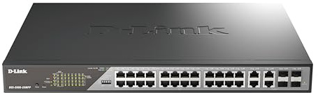 D-Link DSS-200G-28MPP 28-Port Gigabit Ethernet PoE++ Managed Surveillance Switch