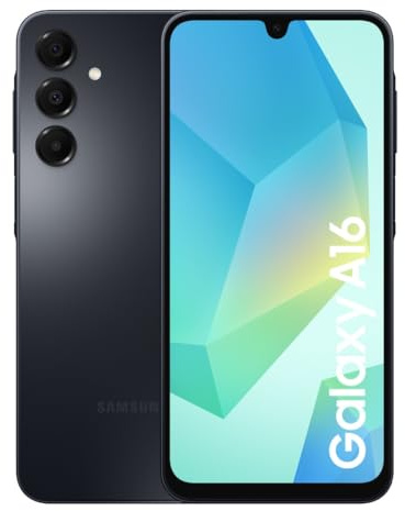 Samsung Galaxy A16 4G Android Smartphone, Super Amoled 6.7" Screen, Multiple Cameras, 128GB Storage, Blue Black, 3 Year Manufacturer Extended Warranty (UK Version)