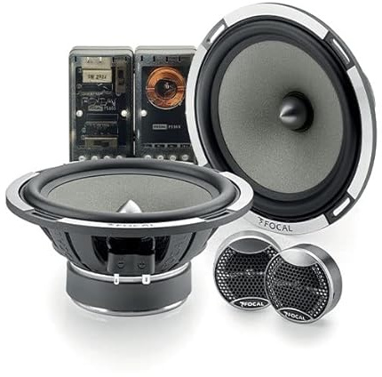 Focal PS 165 V1 Kit Haut-parleurs Combo 2 Voies 16,5 cm Polyglass Argent Aluminium