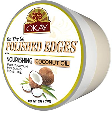OKAY Pure Naturals On The Go Polished Edges with Coconut Oil, 2 oz
