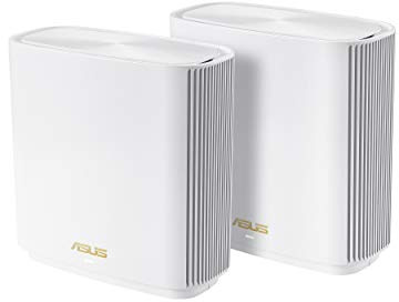 ASUS ZenWiFi AX XT8 V2 AX6600 Tri-Band Wi-Fi 6 Mesh System (2-Pack, White)