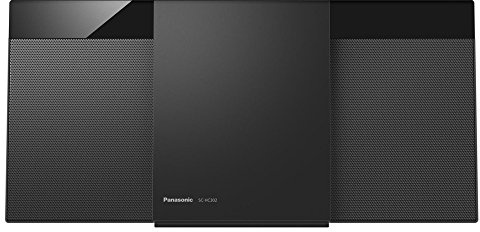 Panasonic SC-HC302EB-K Bluetooth Flat Panel Hi-Fi System - Black, 20W CD MP3 DAB FM Radio