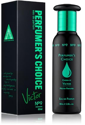 PERFUMER'S CHOICE No 9 Victor Perfume for Men. 83ml Eau de Parfum, Luxury Fragrance - Mens Aftershave, Long Lasting Fragrance by Milton-Lloyd