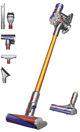 Dyson V8 Absolute Aspirateur Balai Sans Fil 115 AW Noir Jaune Gris 40 min Autonomie