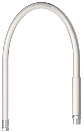 DELABIE Flexible Armé Blanc Qualité Alimentaire 1,20m pour Cuisine Professionnelle et Domestique