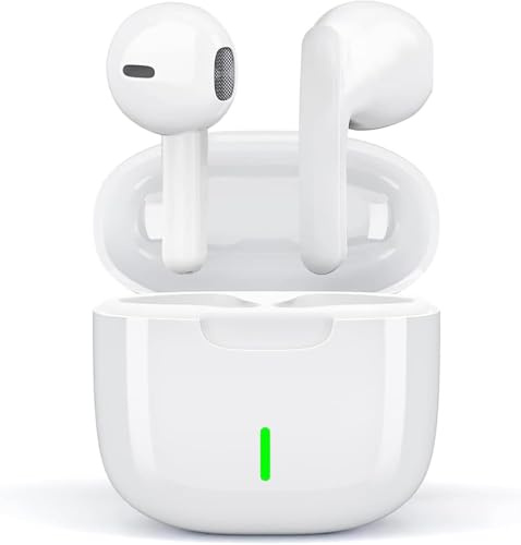 Cuffie Bluetooth, Auricolari Bluetooth 5.3 Wireless, 50 Ore Stereo HiFi Immersivo, Cuffiette In Ear con HD Cancellazione Rumore Mic, IP7 Controlli Tattili Cuffie Senza Fili per iPhone Galaxy Android