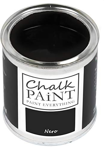 CHALK PAINT EVERYTHING Nero 250 ml - SENZA CARTEGGIARE Colora Facilmente Tutti i Materiali
