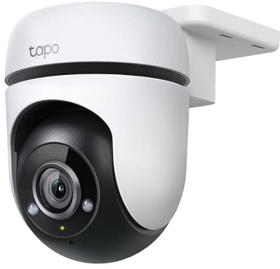 Tapo C500 Telecamera Wi-Fi Esterno FHD, 360° Visuale, Telecamera IP di Sorveglianza, IP65, Visione Notturna a Colori, Rilevamenti Smart AI, Audio Bidirezionale, Allarme sonoro personalizzato
