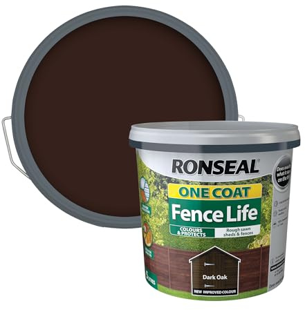 Ronseal One Coat Fence Life Dark Oak 5L