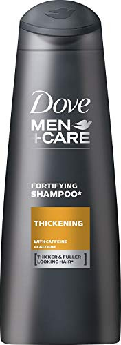 Dove Men+Care Thickening Strengthening Shampoo for Men, 250 ml, Energy Boost for Fine Hair