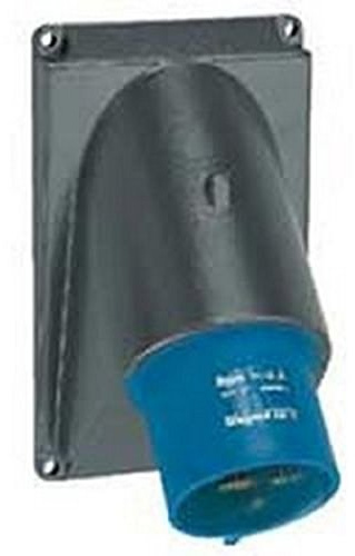 Fiche inclinée Legrand Hypra IP44 16A 2P+T 200V-250V Bleu Plastique
