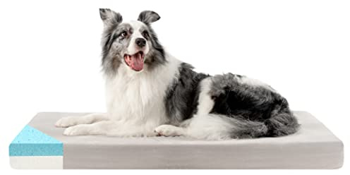 ZENAPOKI Cuccia per cani – XL letto ortopedico per cani, ottimo per le articolazioni, materasso in memory foam, cuscino per cani in gel che regola la temperatura