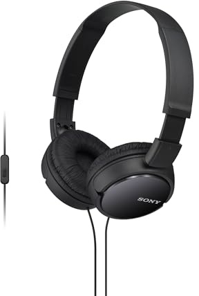 Sony MDR-ZX110AP - Cuffie on-ear con microfono, Nero