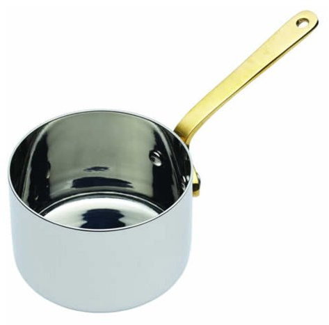 MasterClass Professional Stainless Steel Mini Saucepan / Sauce Serving Pot, 6.5 cm (2.5"), Silver