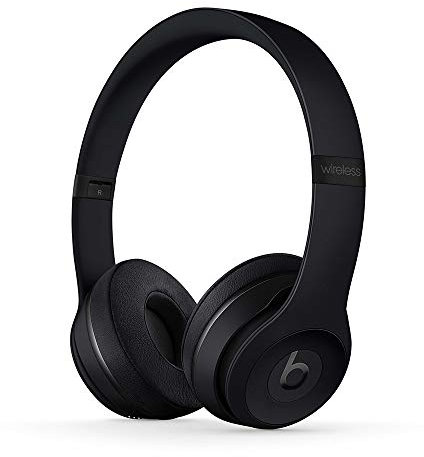 Beats Solo3 Wireless On-Ear Headphones - Matte Black, Apple W1 Chip, Class 1 Bluetooth, 40 Hours Battery