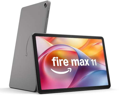 Amazon Fire Max 11 tablet (newest gen), our most powerful tablet yet, vivid 11" display, octa-core processor, 4 GB RAM, 14-hr battery life, 128 GB, Grey, with Ads