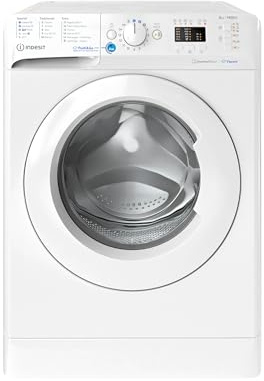 Indesit BWA 81496X WV IT – Lavatrice 8 Kg, Carica Frontale, Libera Installazione, 1400 Giri/min, Classe A, Ciclo PODS, Vapore, 59,5 x 63 x 84,5 cm