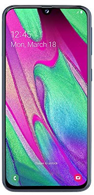 2019 Samsung Galaxy A40 Dual SIM 64GB - Black (Renewed)