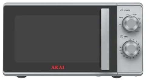 Akai Forno Microonde Combinato con Grill 20 Litri 700W Argento AKMW204SL