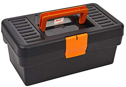 Tayg 110559 Basic Caisse à outils 290 x 170 x 127 mm Noir/orange