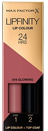 Max Factor Lipfinity Long-Lasting Two Step Lipstick - 016 Glowing Pink, 4.2g