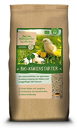My Little Farm - Lanceur Biologique pour Poussins et Jeunes volailles de Toutes Races - sans antibiotiques - Acceptation maximale - Pas de sélection de Nourriture - 2 kg